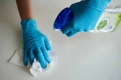 Organized cleaning supplies