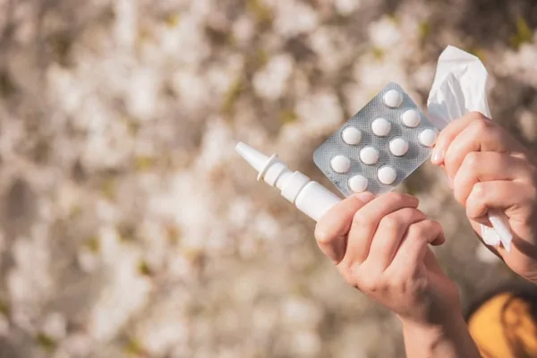 Pills in hand