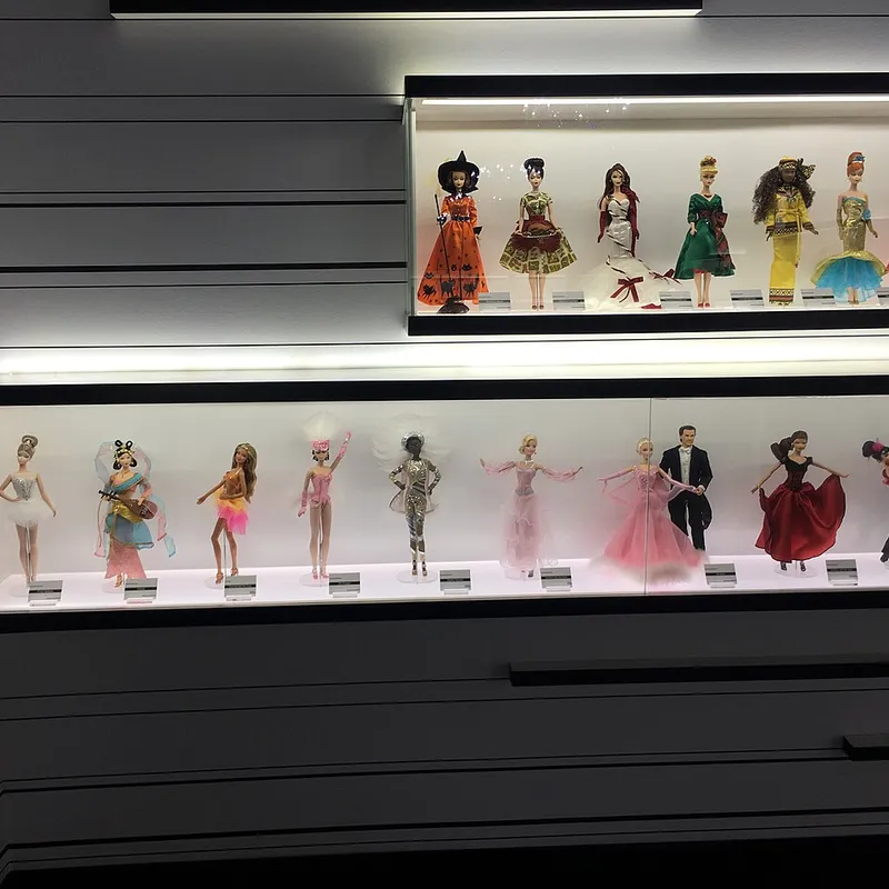 Barbie doll display